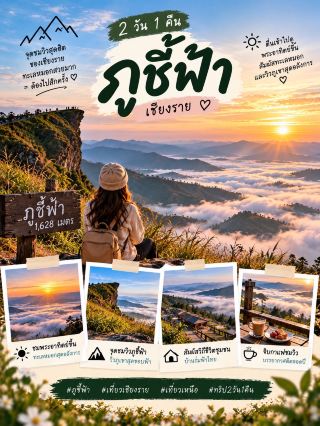 2-Day, 1-Night Phu Chi Fa Itinerary, Chiang Rai Province