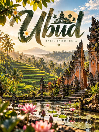 🌿🌺 Ubud — The Green Heart of Bali 🇮🇩✨