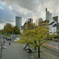 Gorgeous gothic looking bridge in Frankfurt