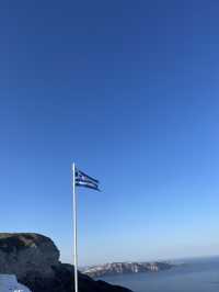 🌅 Santorini Sunrise – Aegean Magic in Gold & Blue 🏖️✨