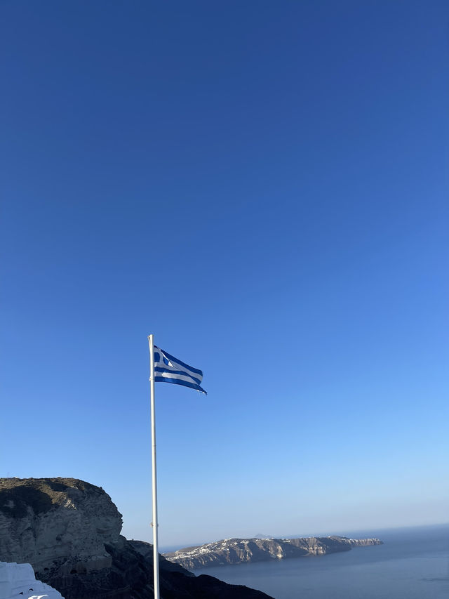 🌅 Santorini Sunrise – Aegean Magic in Gold & Blue 🏖️✨