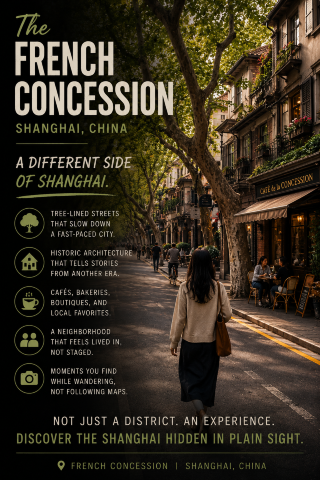 🌳 Shanghai’s French Concession — The Side of the City I Wasn’t Expecting