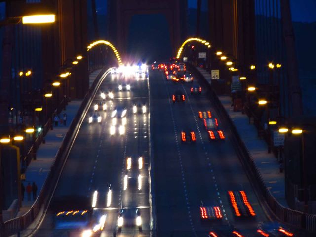 Appreciating the Golden Gate Bridge.