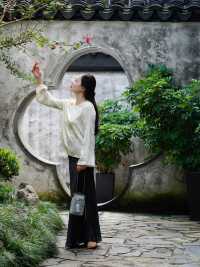 沒想到在蘇州，園林是可以進去住的