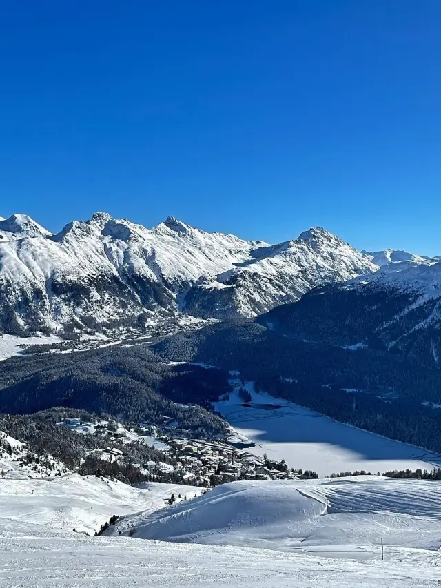 The St Moritz ski resort is really fun