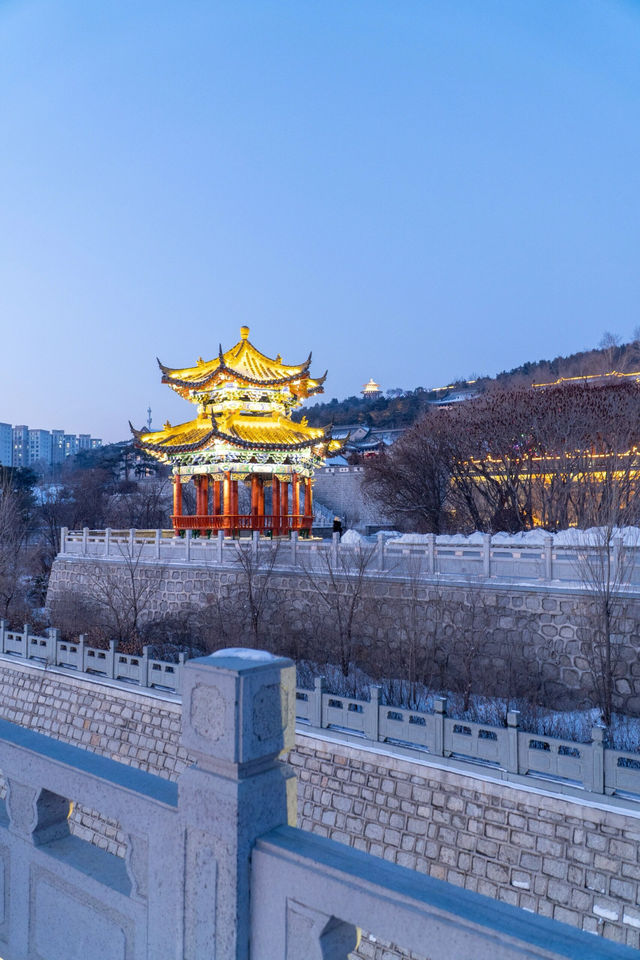 吉林這動漫感的夜景，一秒帶你穿越回古代