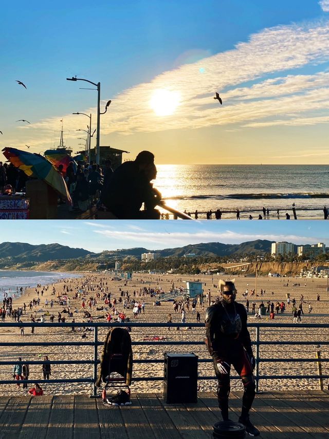 洛杉矶｜和閨蜜一起逛Santa Monica！最美夕陽！