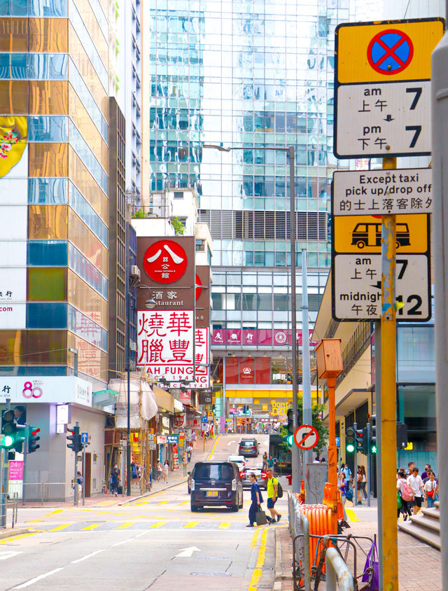 香港街道拍攝～港大附近的落日飛車太絕了