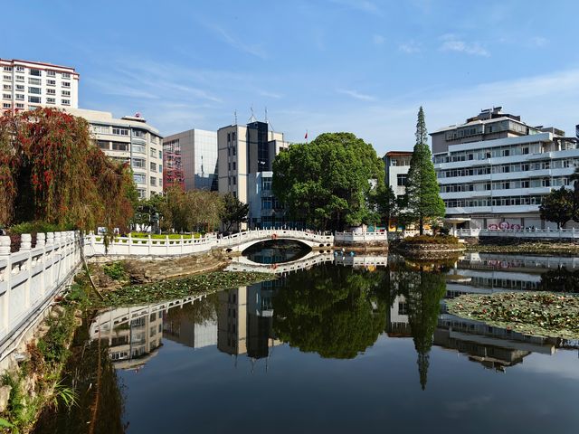 個舊市中心美麗的寶華公園