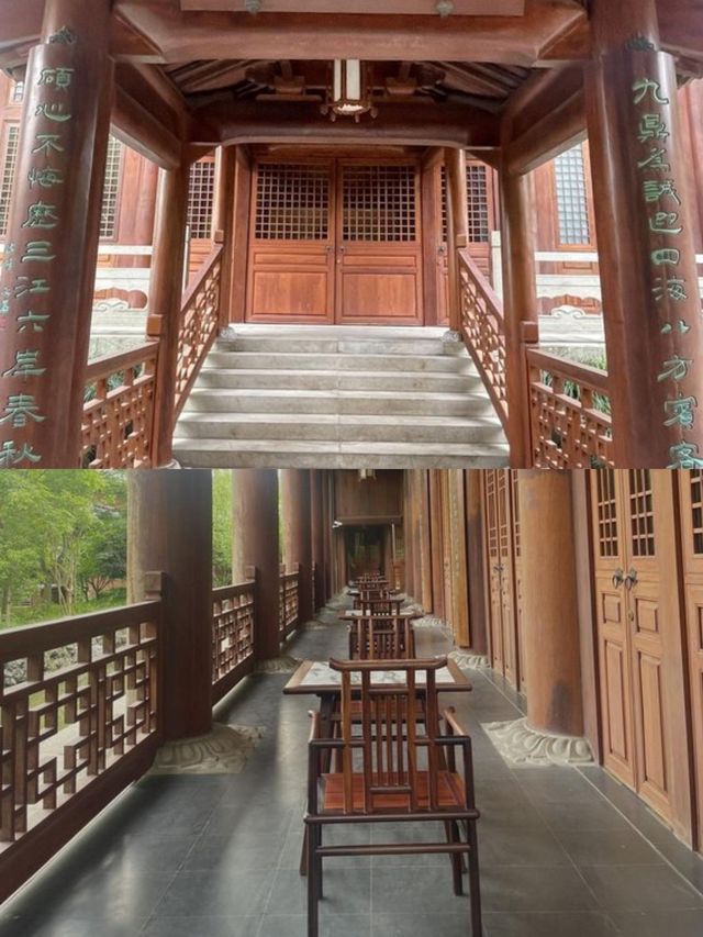 全柚木全木榫卯結構!崇明宋代美學酒店