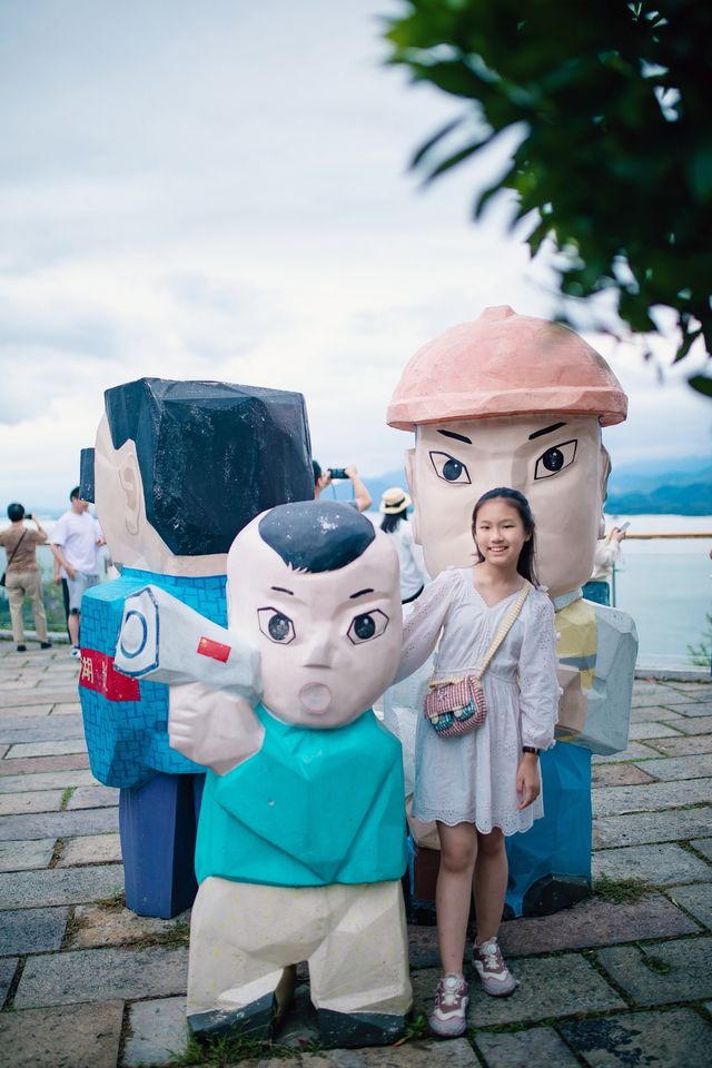 第一次爬自動扶梯的山——千島湖天嶼景區太懂我啦。