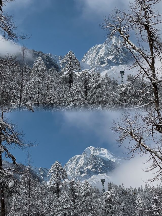 春節的海螺溝雪山溫泉之旅｜兩天一夜