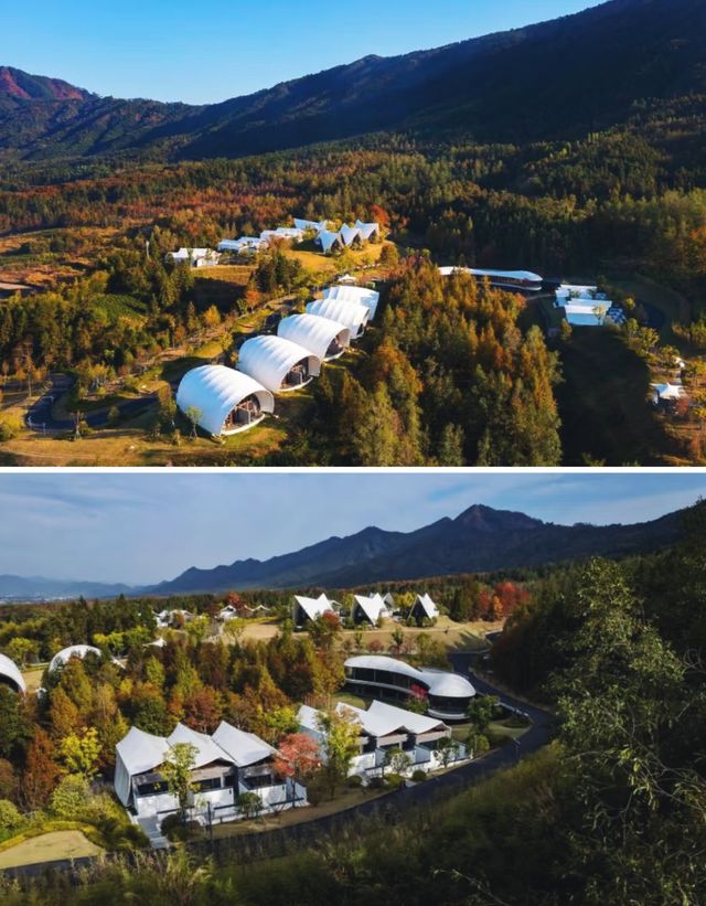 黟縣關麓古村！睡進山水相伴的野奢帳篷別墅