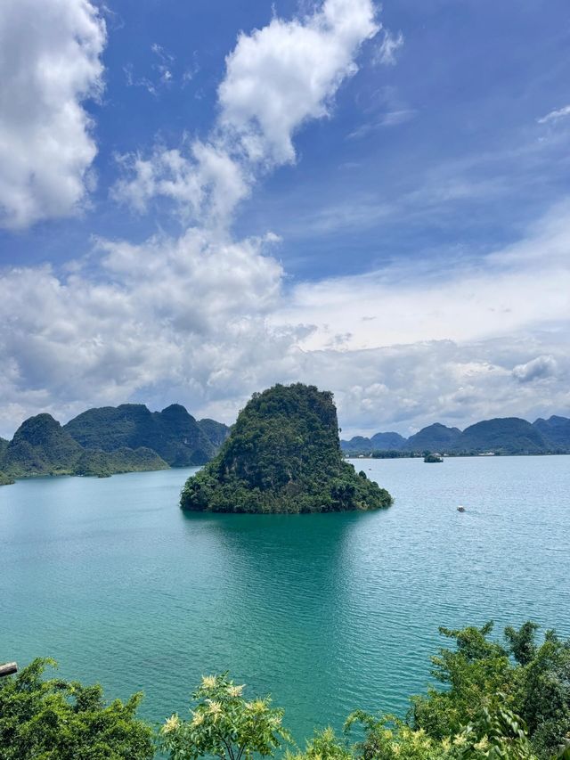 靖西“水上桂林”渠洋湖～～領略不一樣的異國風情