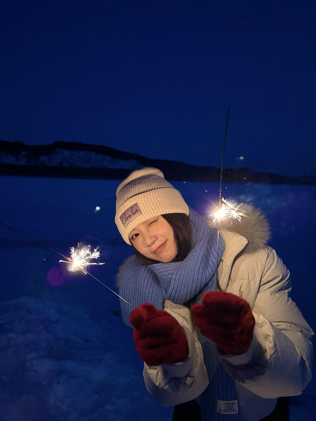 漠河冬日限定｜雪地煙花大片Get人生照片
