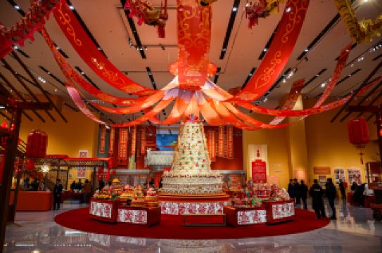 At the Arts and Crafts Intangible Cultural Heritage Museum, I saw the most vibrant atmosphere of the Spring Festival.