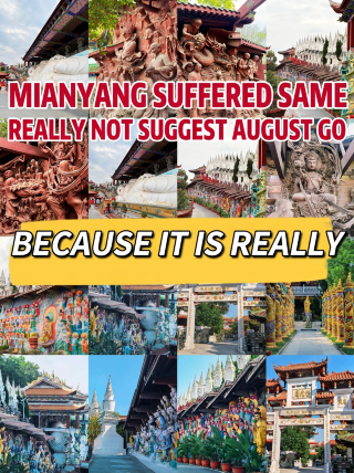 Having suffered in Mianyang and returned, I really don’t recommend going in August because it’s just
