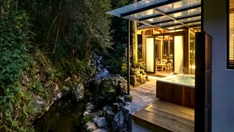 บ่อน้ำพุร้อนหนิงโปหนิงไห่ | ที่พักบนภูเขาชิเอรียยี่ สถานที่พักผ่อนบนภูเขาสไตล์ตะวันออกที่ซ่อนตัวอยู่ในหุบเขา — traveler post in หนิงไห่