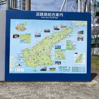 淡路島「淡路サービスエリア（下り）」絶景！明石海峡大橋と大観覧車が有名！でも！大橋のケーブル模型も見て欲しい