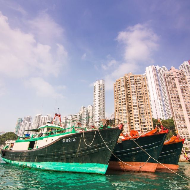 Boat Tour at Ap Lei Chau in Hong Kong