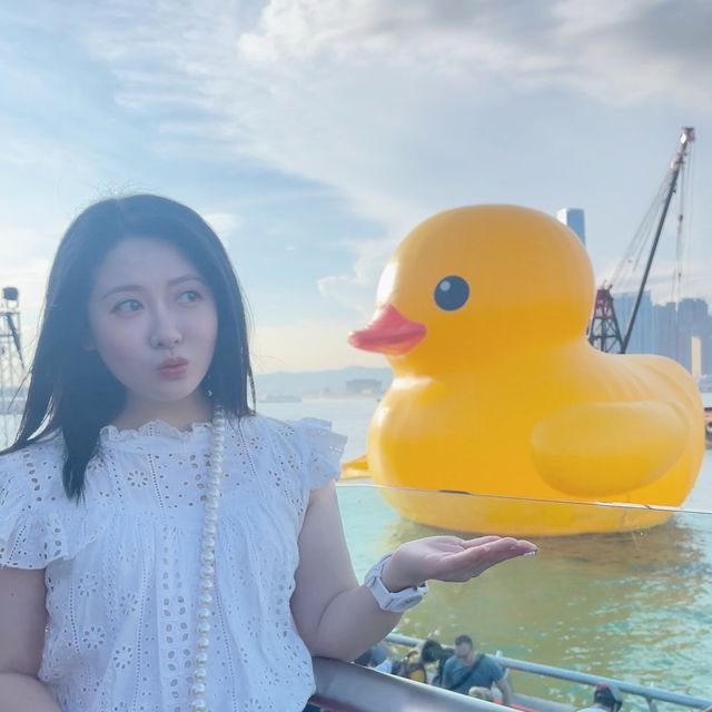 DOUBLE DUCKS橡皮鴨二重奏遊維港藝術展覽打卡