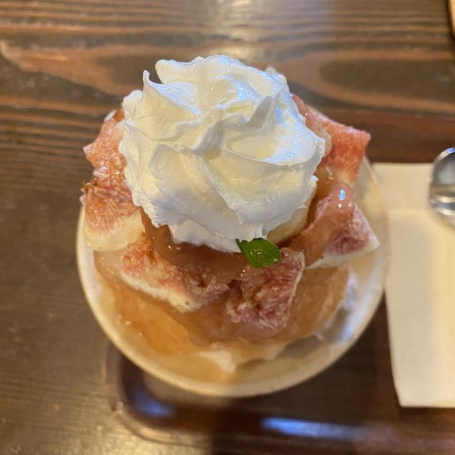 神戸市西区！いちじく氷がスタート！珈専舎たんぽぽはいつも大行列！受付は発券で