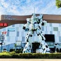 The Unicorn Gundam Statue in Odaiba, Tokyo