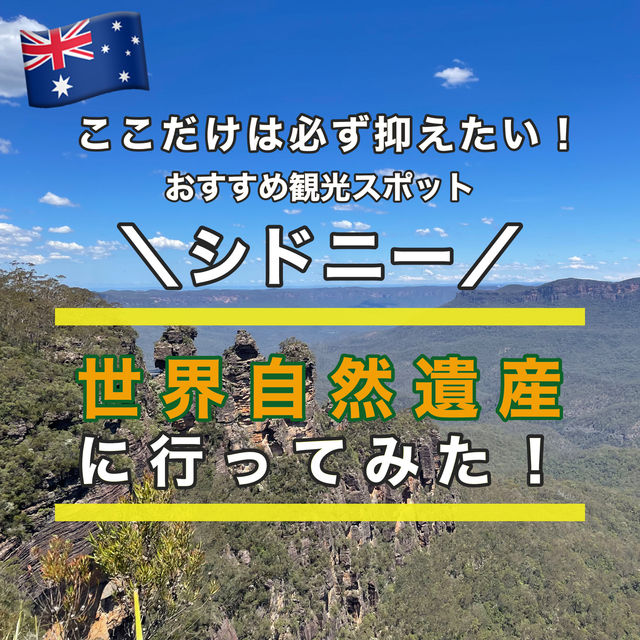 【シドニー観光】必ず抑えたいスポット「ブルーマウンテンズ」🇦🇺 【シドニー観光】必ず抑えたいスポット「ブルーマウンテンズ」🇦🇺