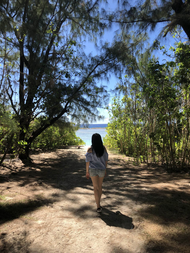 태어나서 처음보는 환상의 바다색🐠 괌 리티디안 비치