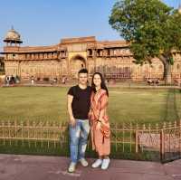 😍 Visiting the majestic Agra Red Fort ♥️