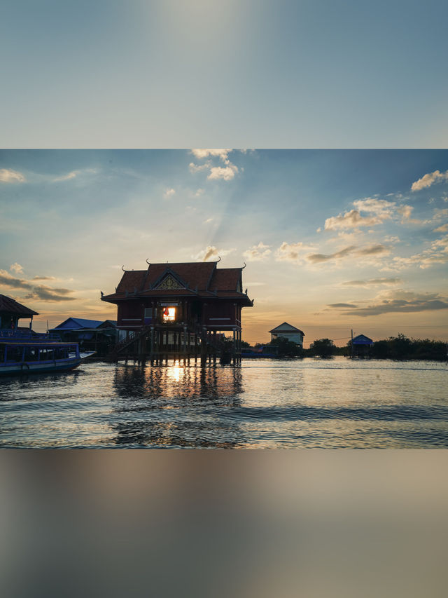 【カンボジア・シェムリアップ】トンレサップ湖と水上の村〘観光〙