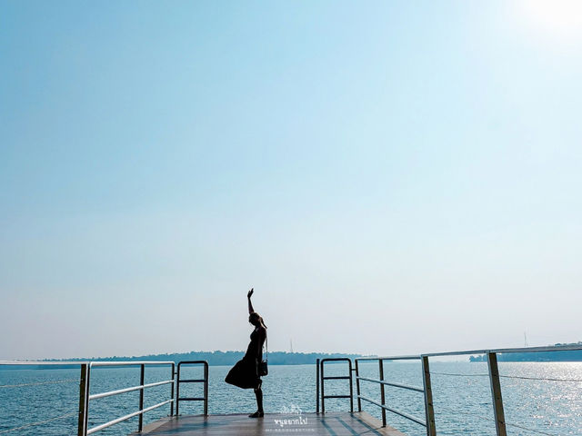 ถ่ายรูป ชมวิวสวยๆที่ Sky Walk เขื่อนสิรินธร