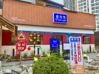 기차역컨셉 이색맛집이 있다!