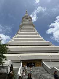 Gigantic Golden Buddha and Ethereal Glass Stupa