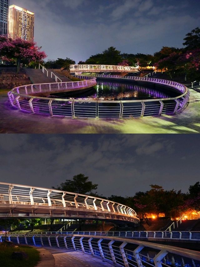 高雄 | 愛河之心的漂亮夜景