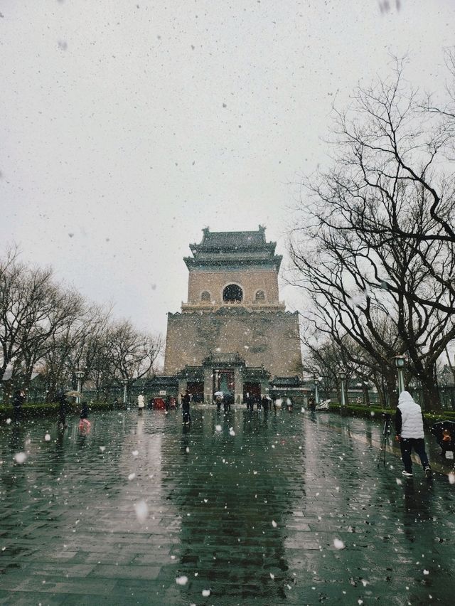 春雪citywalk@鼓樓-鐘樓-什剎海-南鑼鼓巷