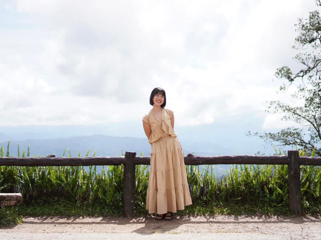 จุดพักรถที่วิวสวยที่สุดบนถนนลอยฟ้า จ.น่าน