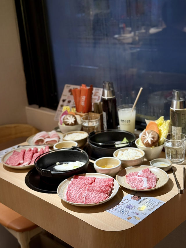 銅鑼灣高質Sukiyaki❤️ 霜降北海道十勝產黑毛和牛😍
