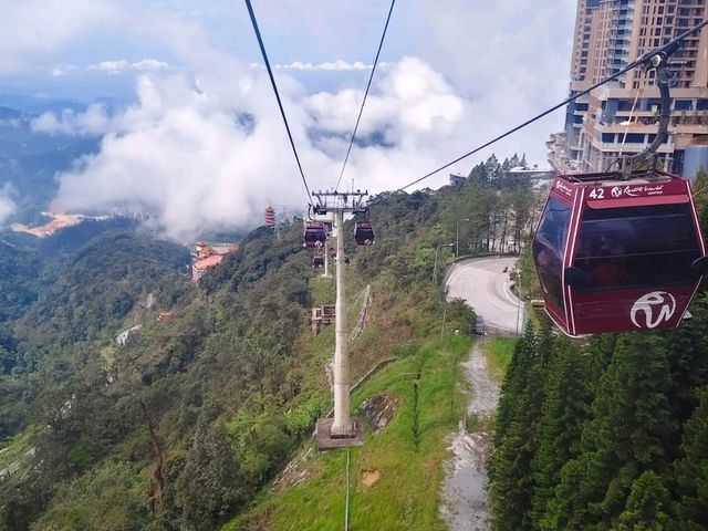 Scenic Cloud Views on the Awana SkyWay Cable Car