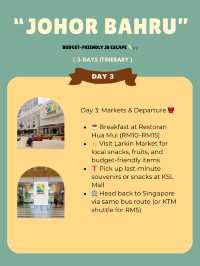 🇲🇾 Johor Bahru Itinerary: Budget-Friendly JB Escape 💸🚌