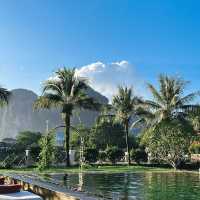 ที่พักธรมมชาติในวังเวียง Riverside Boutique Resort