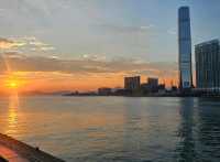 尖沙咀超美日落加夜景，香港維港景色真的一絕