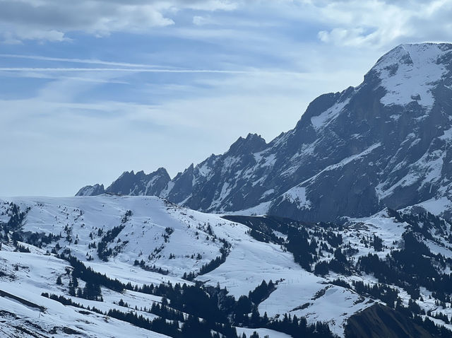 4월에도 눈으로 가득했던 스위스 피르스트