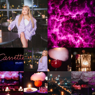 "Cassette Music Bar" — A rooftop bar with stunning night city views.
