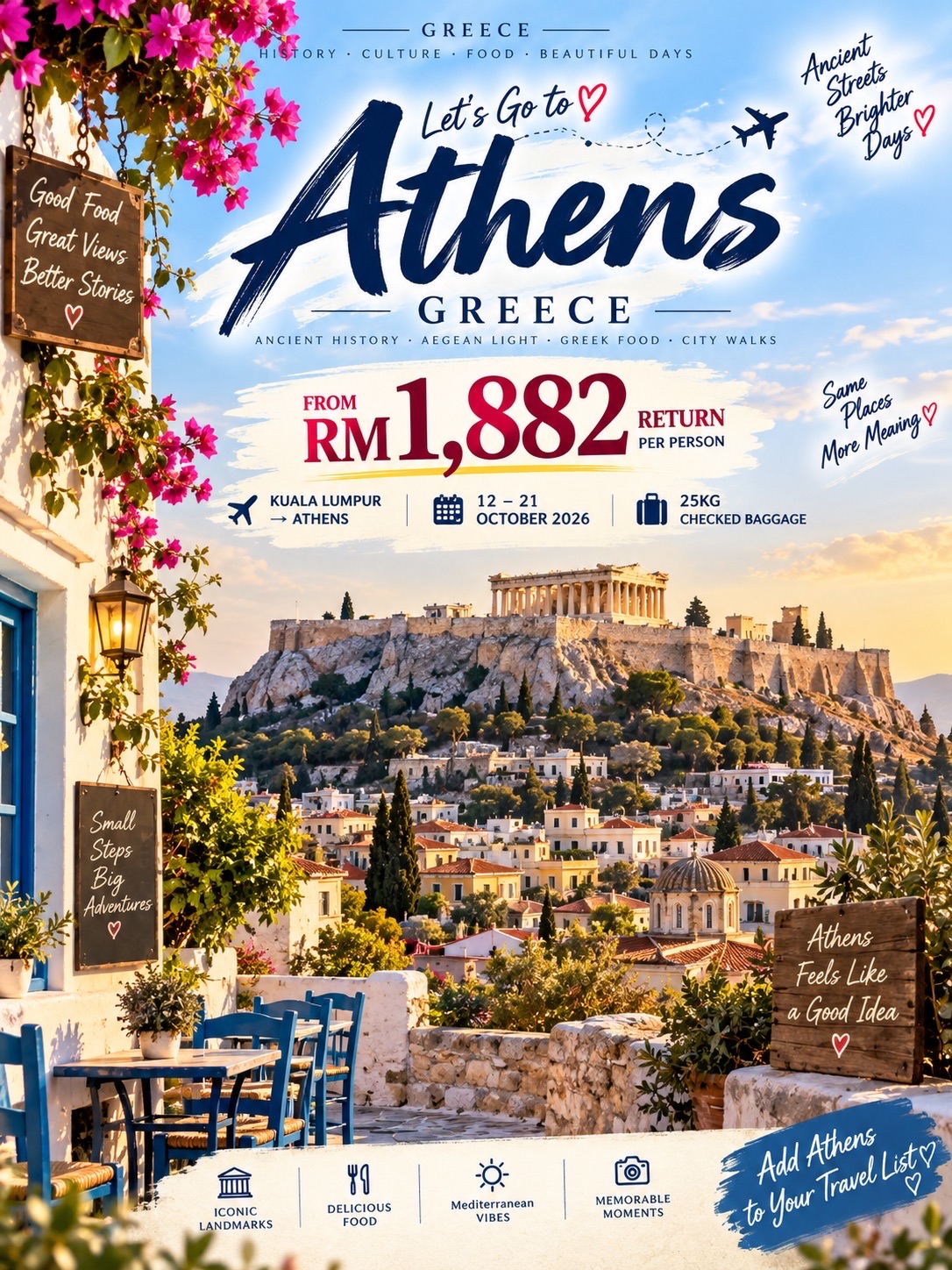 Athens for RM1,882 🇬🇷✈️ | 10D9N Greece Travel Guide