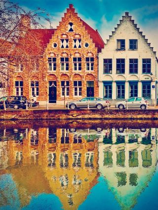 Groot Begijnhof Brick Alley Cyclist Bell Ring Peace