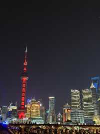 Magnificent night view of the Bund