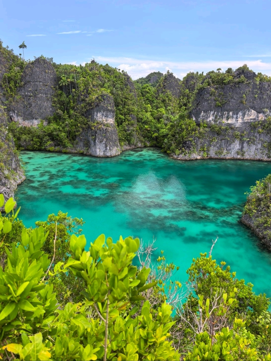 An untouched Indonesian paradise far from Bali #rajaampat #piaynemo Piaynemo and Bintang Lagoons
Want to see the landscape from the Indonesian 100,000 rupiah banknote? Then head to West Papua's Raja Ampat Islands!
You can see these two stunning lagoons in one trip from Kri Island, the most popular in the northern part of the archipelago.
But to get there, you first need to fly to Sorong and take a high-speed ferry to Waisai Port, from where you'll be transferred to Kri Island, where there are plenty of accommodations.