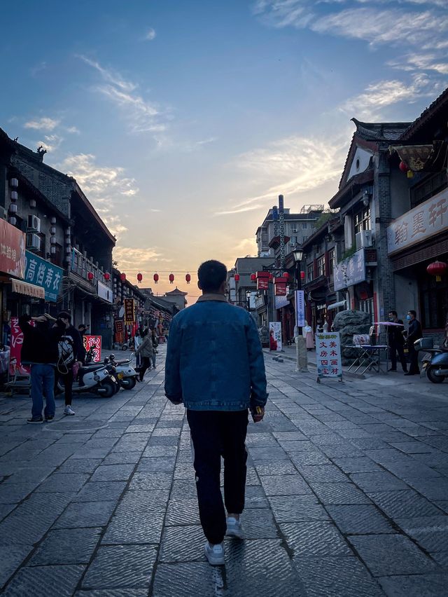 Luoyang Old Street at Sunset