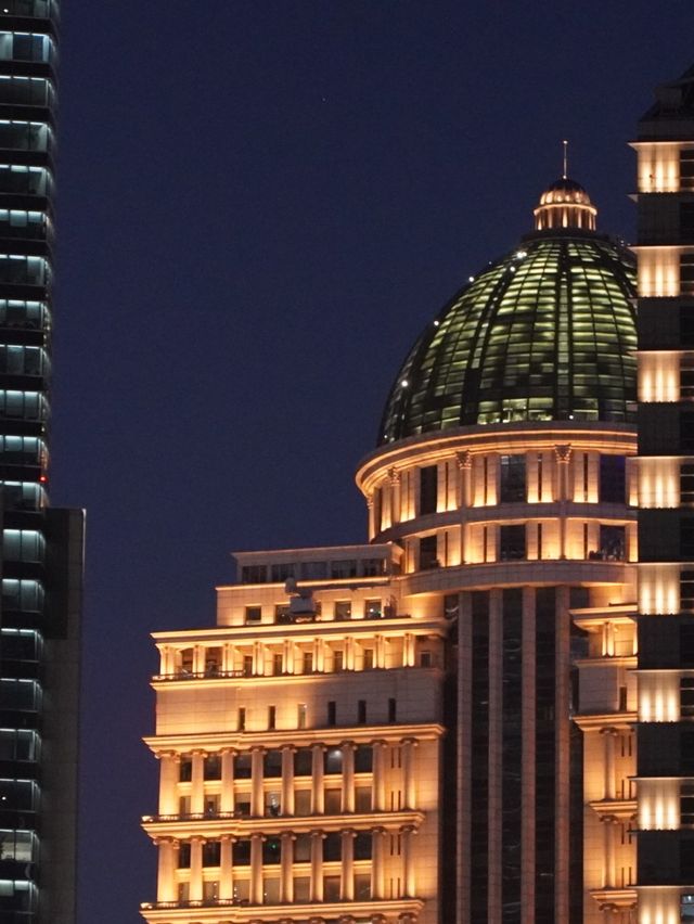 Nighttime Walk in Pudong's Lujiazui